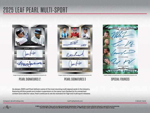 2025 LEAF PEARL MULTI-SPORT
